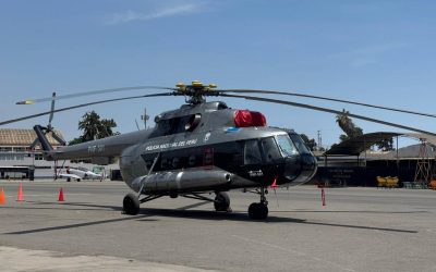 Un helicóptero Mi-17-1B reparado por HELICENTRO PERU se reincorpora a la Dirección de Aviación Policial del Perú